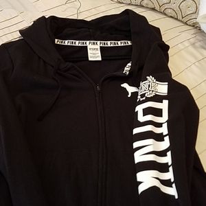 Pink Victoria secret hooded sweatshirt